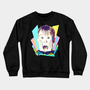 Wpap Pop Art Kevin 80s Kid Crewneck Sweatshirt